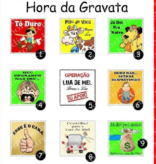 Adesivos Hora da Gravata